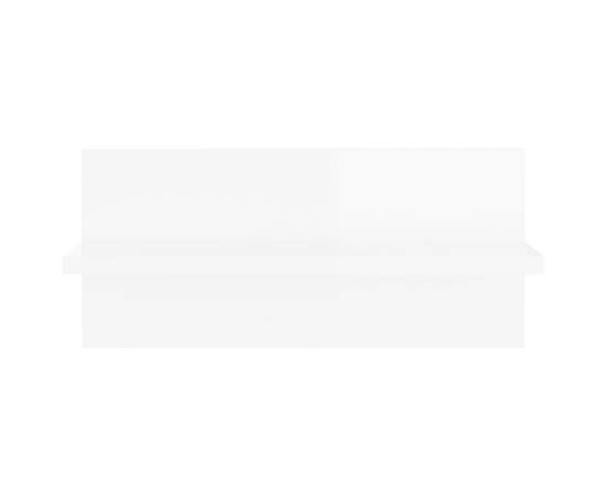 Rafturi de perete, 2 buc., alb extralucios, 40x11,5x18 cm, pal, 6 image