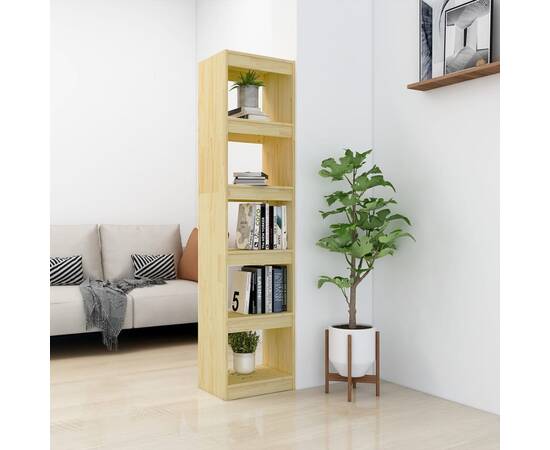 Bibliotecă/separator cameră, 40x30x167,5 cm lemn masiv de pin, 3 image