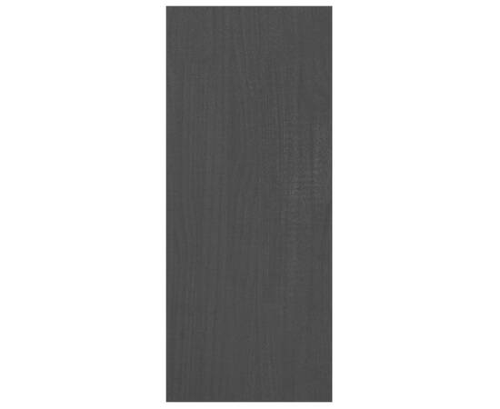 Bibliotecă/separator cameră, negru, 100x30x71,5 cm, lemn de pin, 7 image
