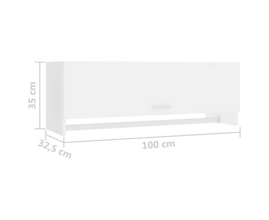 Șifonier, alb, 100x32,5x35 cm, pal, 8 image