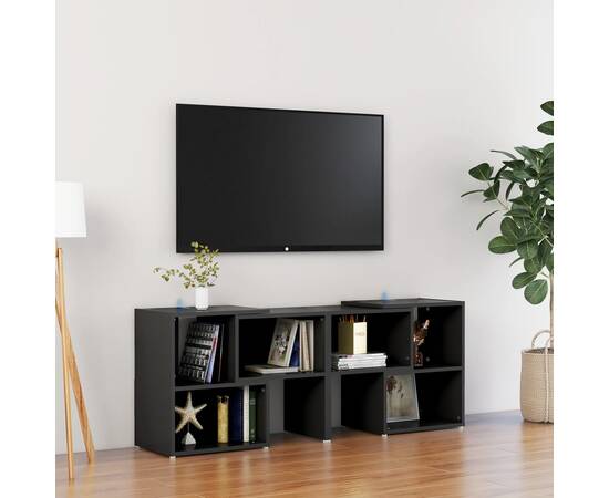 Comodă tv, negru, 104x30x52 cm, pal