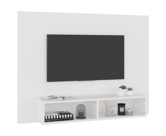 Comodă tv de perete, alb, 120x23,5x90 cm, pal, 3 image