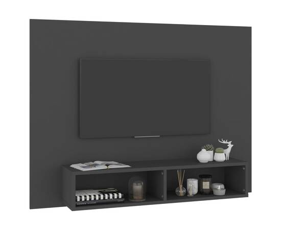Comodă tv de perete, gri, 120x23,5x90 cm, pal, 3 image