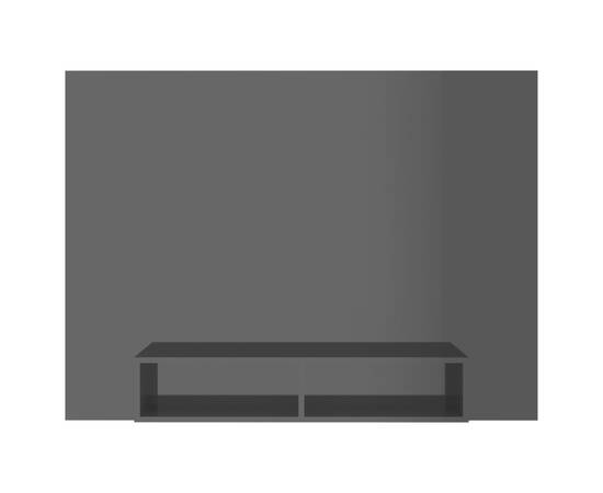 Comodă tv de perete, negru extralucios, 135x23,5x90 cm, pal, 5 image