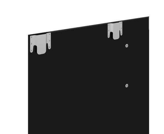 Dulap tv montat pe perete negru extralucios 102x23,5x90 cm pal, 7 image