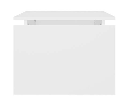 Măsuță de cafea, alb, 68x50x38 cm, pal, 6 image