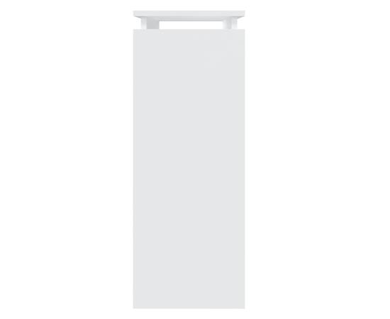 Masă consolă, alb, 80x30x80 cm, pal, 5 image