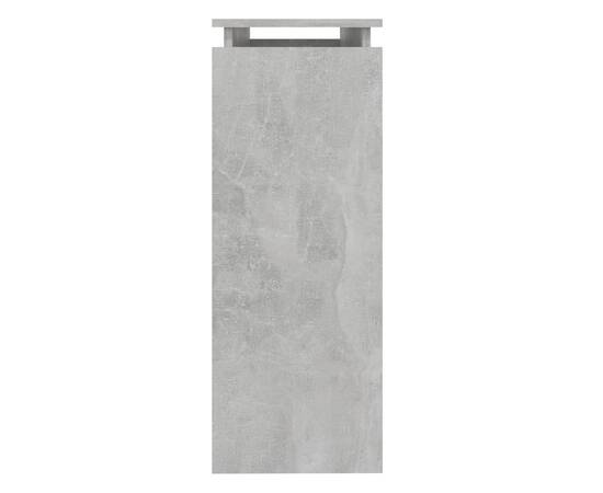 Masă consolă, gri beton, 102x30x80 cm, pal, 5 image