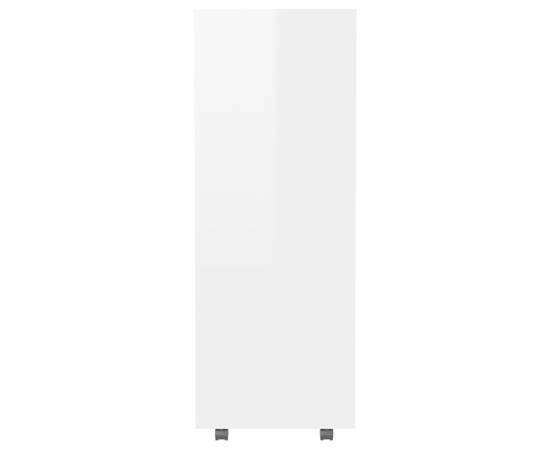 Șifonier, alb extralucios, 80x40x110 cm, pal, 6 image