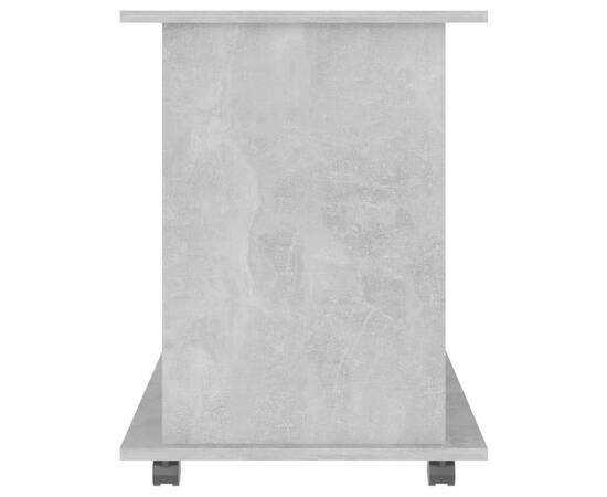Dulap cu roți, gri beton, 60x45x60 cm, pal, 6 image
