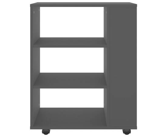 Dulap cu roți, negru, 60x35x75 cm, pal, 6 image