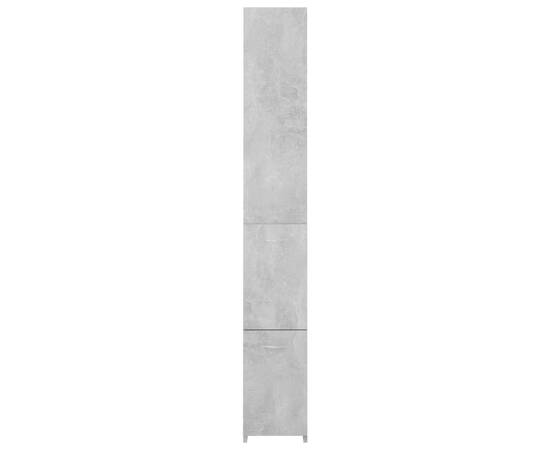 Dulap de baie, gri beton, 25x25x170 cm, pal, 4 image