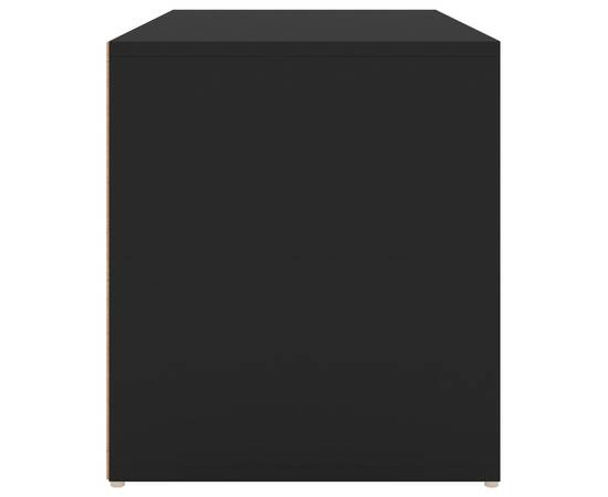Bancă de hol, negru, 80x40x45 cm, pal, 7 image