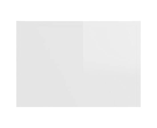 Măsuță de cafea, alb extralucios, 50x50x35 cm, pal, 6 image