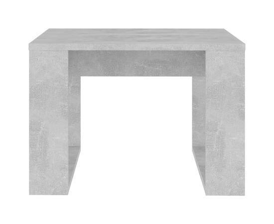 Masă laterală, gri beton, 50x50x35 cm, pal, 5 image