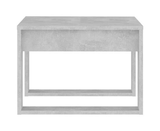 Masă laterală, gri beton, 50x50x35 cm, pal, 6 image