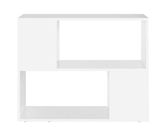 Comodă tv, alb, 80x24x63 cm, pal, 5 image