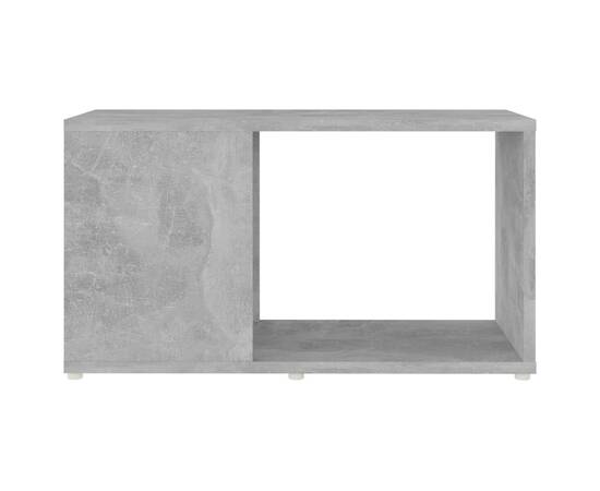 Comodă tv, gri beton, 60x24x32 cm, pal, 5 image