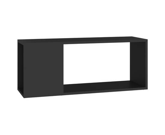 Comodă tv, negru, 80x24x32 cm, pal, 2 image