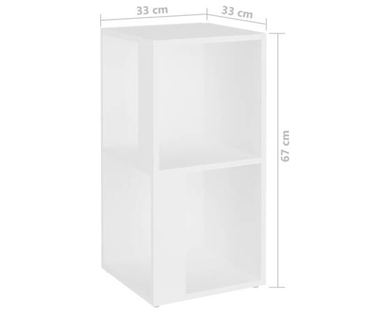 Dulap de colț, alb, 33x33x67 cm, pal, 7 image