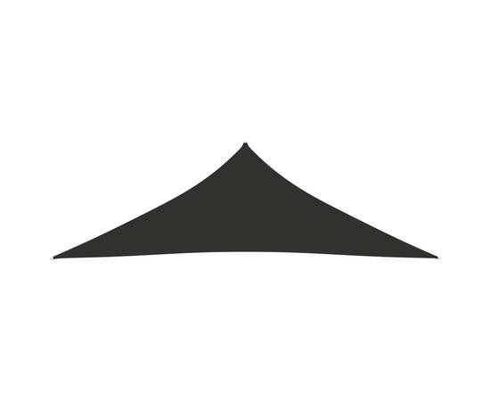 Parasolar, antracit, 5x5x6 m, țesătură oxford, triunghiular, 3 image