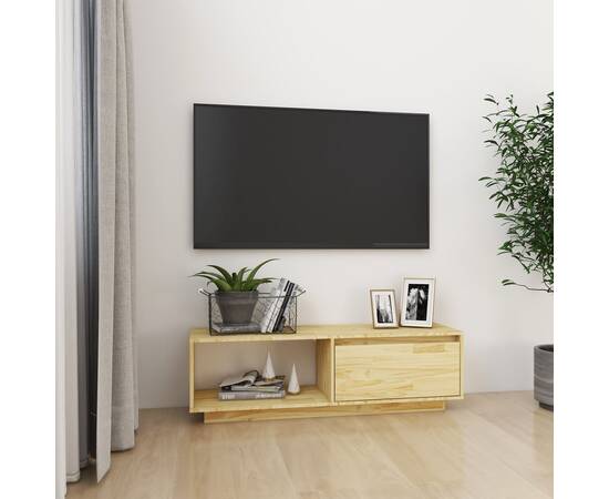 Comodă tv,  110x30x33,5 cm, lemn masiv de pin