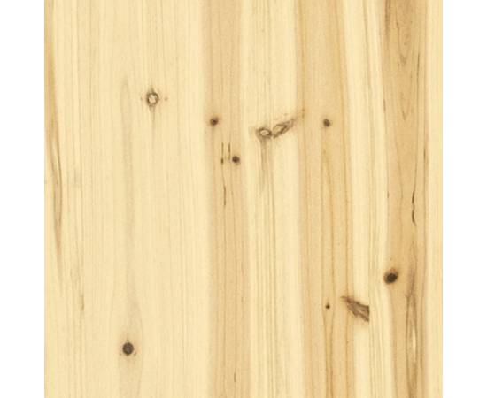 Noptiere, 2 buc., 40x30,5x40 cm, lemn masiv de brad, 4 image