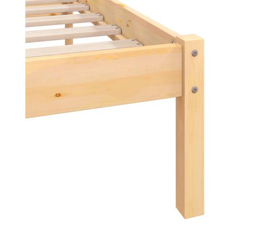 Cadru de pat, 160x200 cm, lemn de pin masiv, 8 image