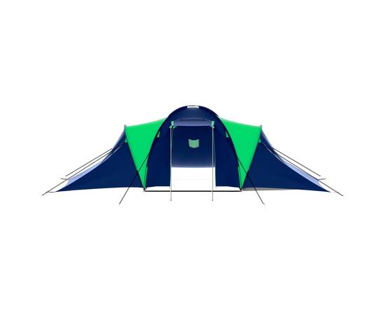 Cort camping din material textil, 9 persoane, albastru și verde, 6 image