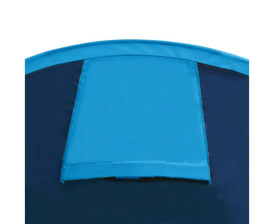 Cort camping 4 persoane, bleumarin/albastru deschis, 6 image