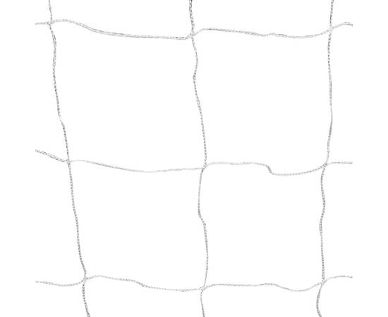 Poartă de fotbal cu plasă alb 182x61x122 cm oțel, 4 image