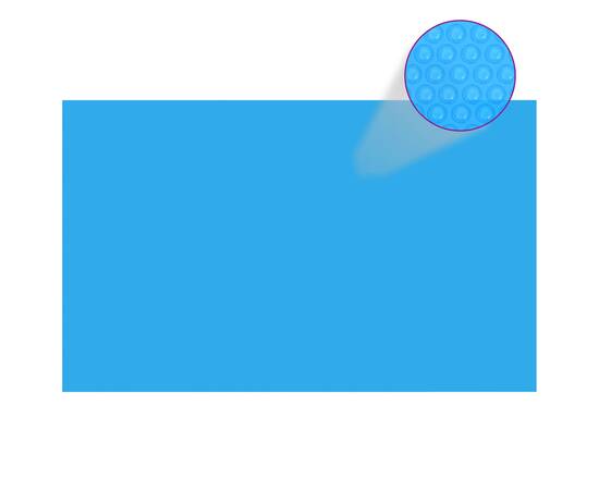 Prelată pentru piscină dreptunghiulară, 260 x 160 cm, pe albastru
