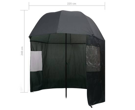 Umbrelă pentru pescuit, 300 x 240 cm, verde, 8 image