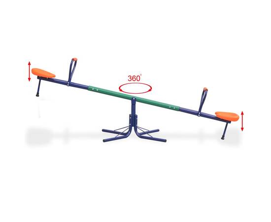 Balansoar rotativ 360 grade, portocaliu, 7 image