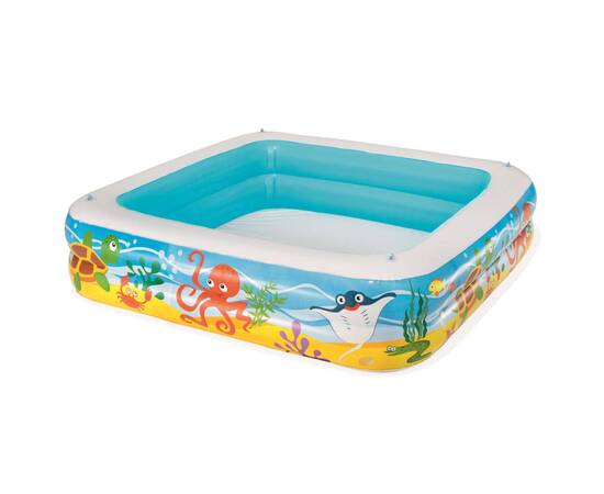 Bestway piscină de joacă & baldachin, albastru, 140x140x114 cm, 52192, 7 image