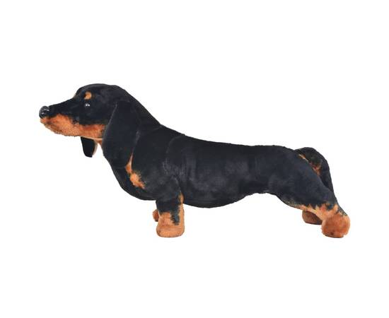 Câine din pluș de jucărie dachshund, negru, xxl, 2 image