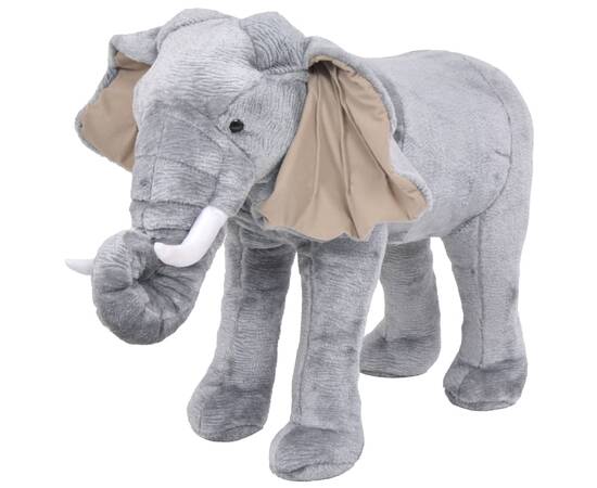Elefant de jucărie din pluș, gri xxl