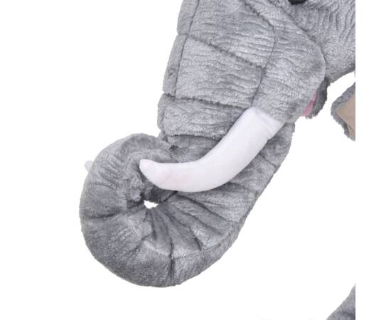 Elefant de jucărie din pluș, gri xxl, 3 image