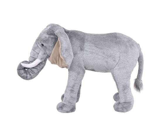 Elefant de jucărie din pluș, gri xxl, 2 image