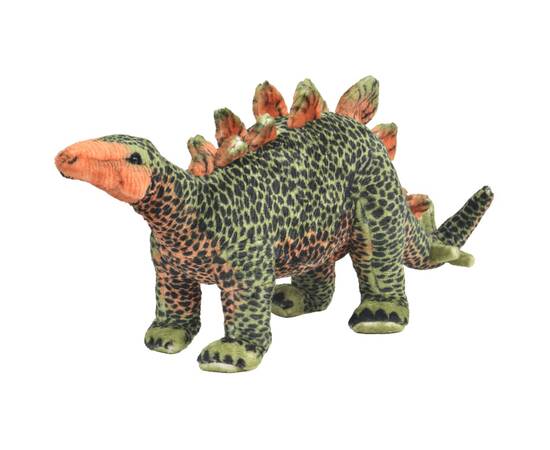 Jucărie de pluș dinozaur stegosaurus, verde și portocaliu xxl