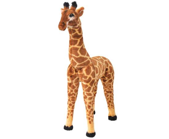 Jucărie de pluș girafă xxl maro și galben
