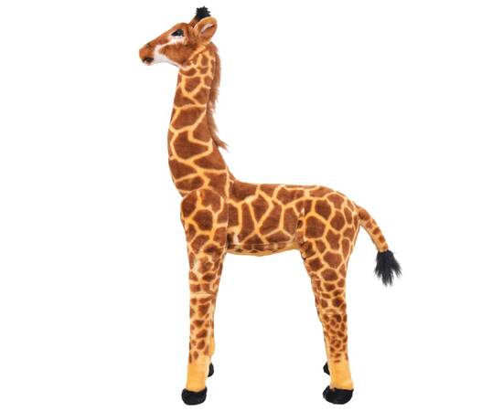 Jucărie de pluș girafă xxl maro și galben, 2 image