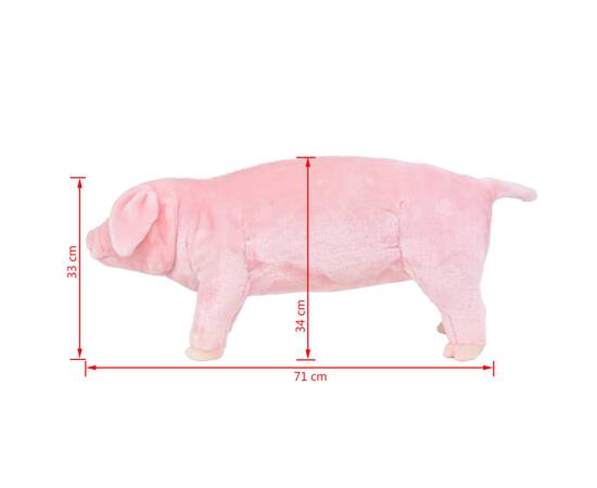 Jucărie porcușor din pluș, roz, xxl, 5 image