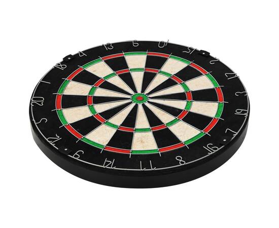 Placă de darts profesională din sisal, cu 6 săgeți și bordură, 7 image