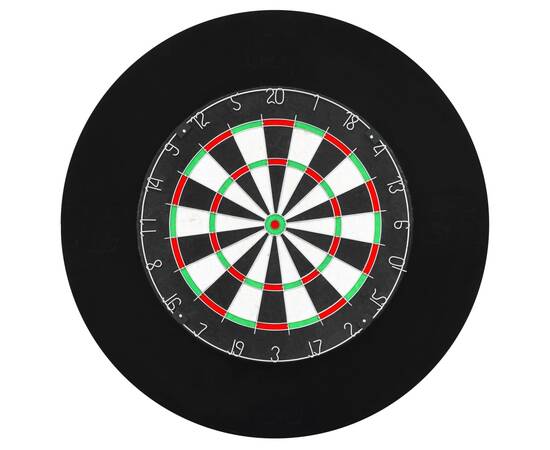 Placă de darts profesională din sisal, cu 6 săgeți și bordură, 3 image