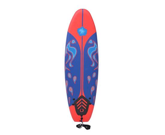 Placă de surf, albastru și roșu, 170 cm, 3 image
