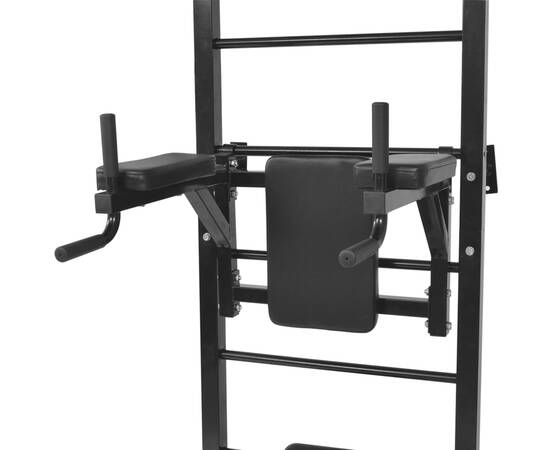 Turn fitness multifuncțional de perete, negru, 4 image