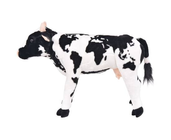 Vacă din pluș de jucărie xxl alb și negru, 2 image
