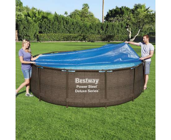 Bestway prelată solară de piscină flowclear, 356 cm