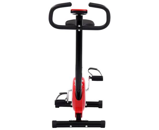Bicicletă fitness cu centură de rezistență, roșu, 4 image